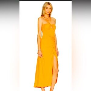 🆕 NWT L*SpaceVibrant Orange Summer Dress